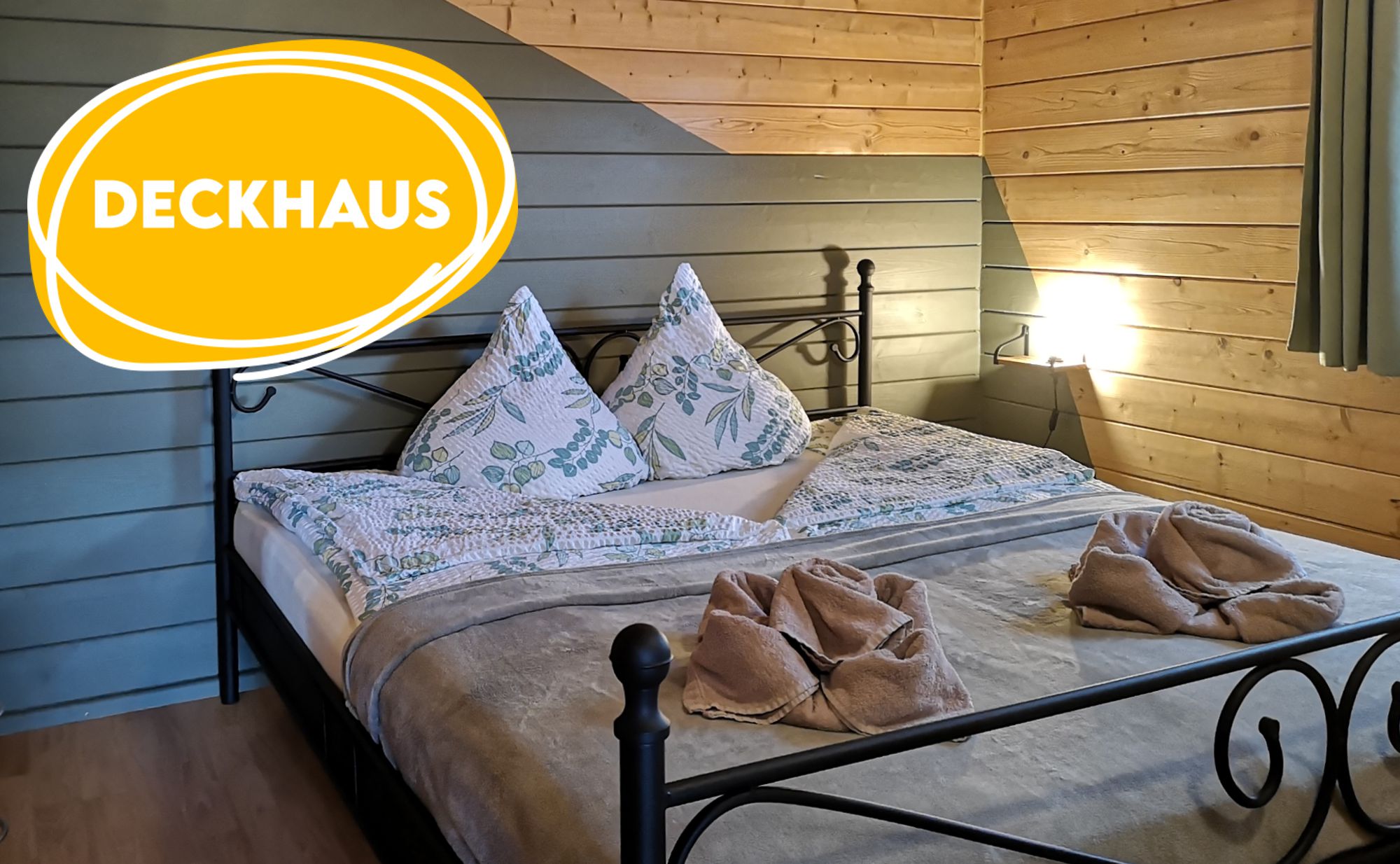 ANKERPLATZ - Ferienhaus im Lausitzer Seenland -  Deckhaus für 4 Personen